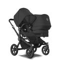 דונקי 5 עגלת אחים - שלד שחור ריפוד שחור | Donkey 5 Duo - Midnight Black