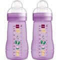 בקבוק אנטי קוליק לתינוק 270 מ״ל 2+ חודשים Easy Active - סגול Mam