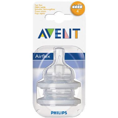 פטמה לבקבוק קלאסיק לזרימה מהירה 6M+ Avent