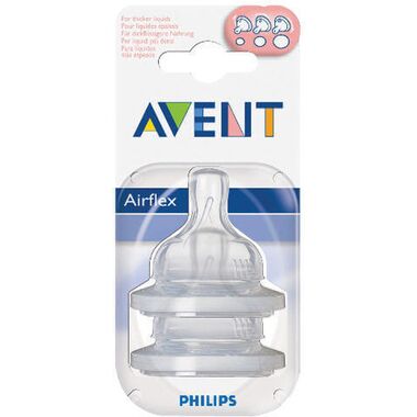 פטמה לבקבוק קלאסיק רב שלבית למזון סמיך 3M+ Avent