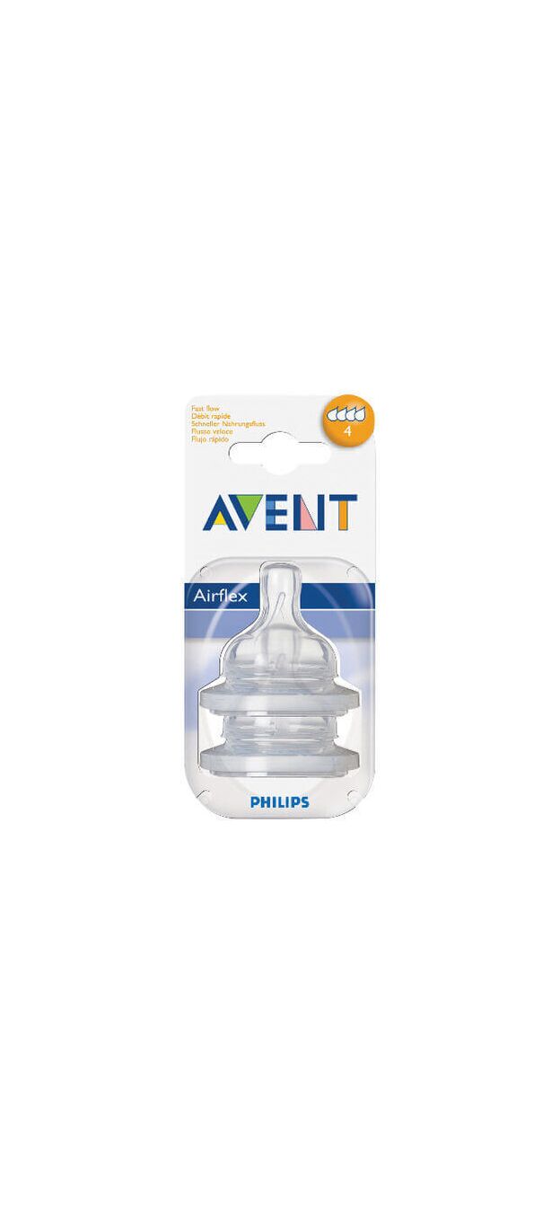 פטמה לבקבוק קלאסיק לזרימה מהירה 6M+ Avent