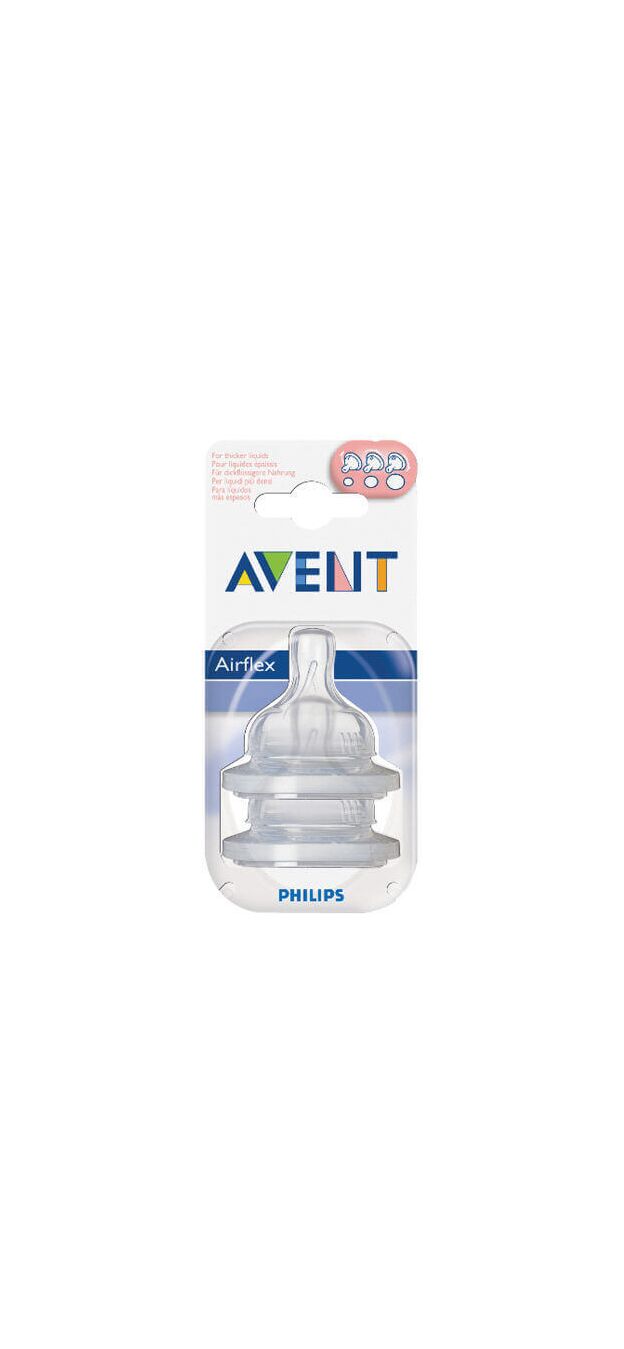 פטמה לבקבוק קלאסיק רב שלבית למזון סמיך 3M+ Avent