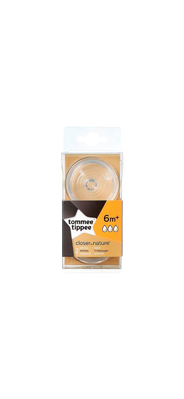 פטמות 6+ הכי טבעי Tommee tippee