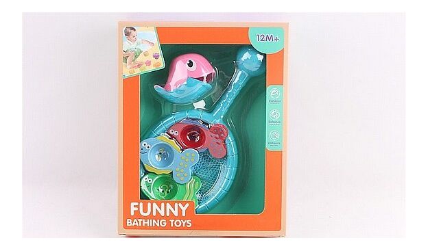 רשת עם דגים ומספרים FUNNY BATHING TOYS