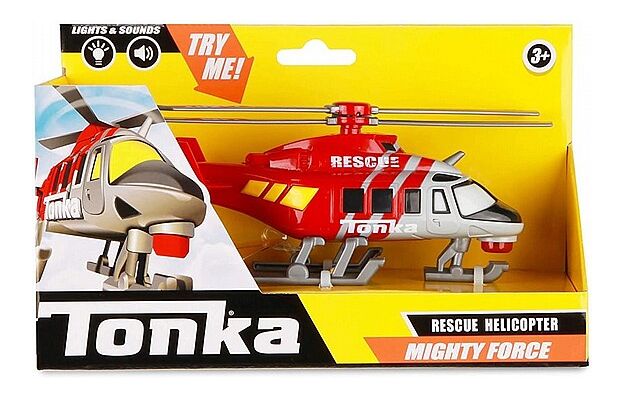 מסוק משטרה אדום צלילים וקולות ותאורה - TONKA