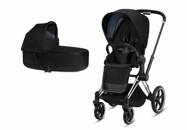עגלת פריאם 4 Priam - שחור Deep Black  סייבקס