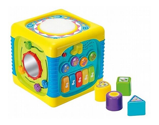 קוביית פעילות מוזיקאלית עם משחק התאם צורה Winfun