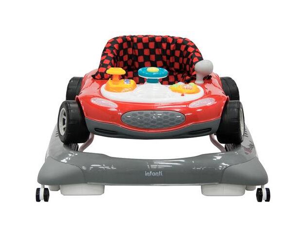 הליכון מוסיקלי Race Car אדום - אפור