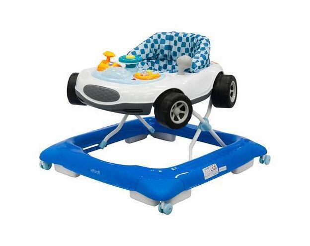 הליכון מוסיקלי Race Car כחול - לבן