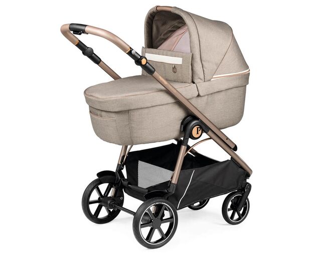 עגלה תינוק ולוצה Veloce 2024   1 הכוללת מנגנון קיפול ביד אחת - ורוד/זהב Mon Amour פג פרגו