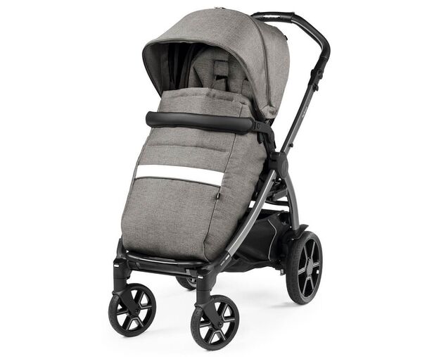 עגלה תינוק בוק פלוס עלית פרימיום Elite Premium 2021 - אפור/לבן City Grey פג פרגו