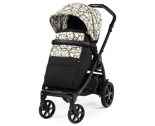 עגלה תינוק בוק פלוס עלית פרימיום Elite Premium 2021 - שחור/זהב Graphic Gold פג פרגו