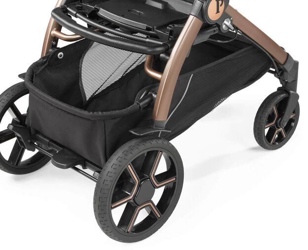 סט עגלה תינוק בוק פלוס עלית פרימיום Elite Premium 2021 - ורוד/זהב Mon Amour פג פרגו