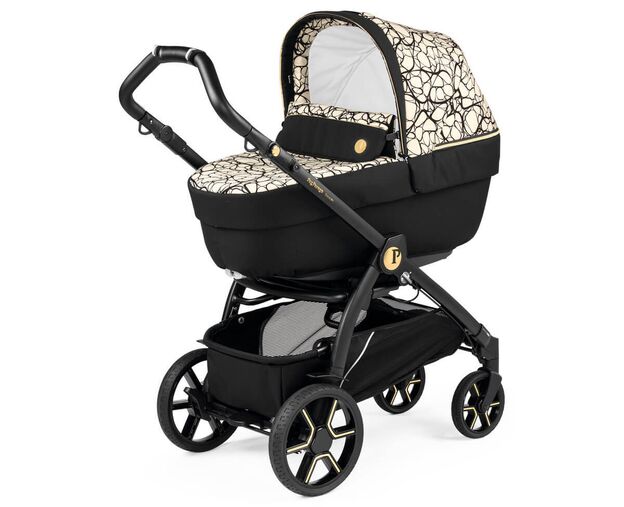 עגלה תינוק בוק פלוס עלית פרימיום Elite Premium 2021 - שחור/זהב Graphic Gold פג פרגו