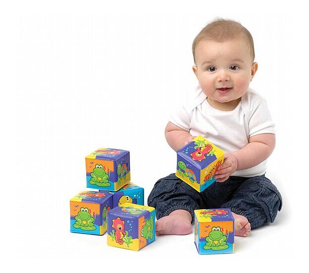 קוביות רכות לאמבטיה playgro