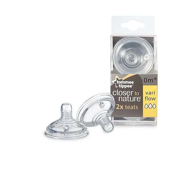 זוג פטמות בקבוק זרימה משתנה - TOMEE TIPPEE - טומי טיפי