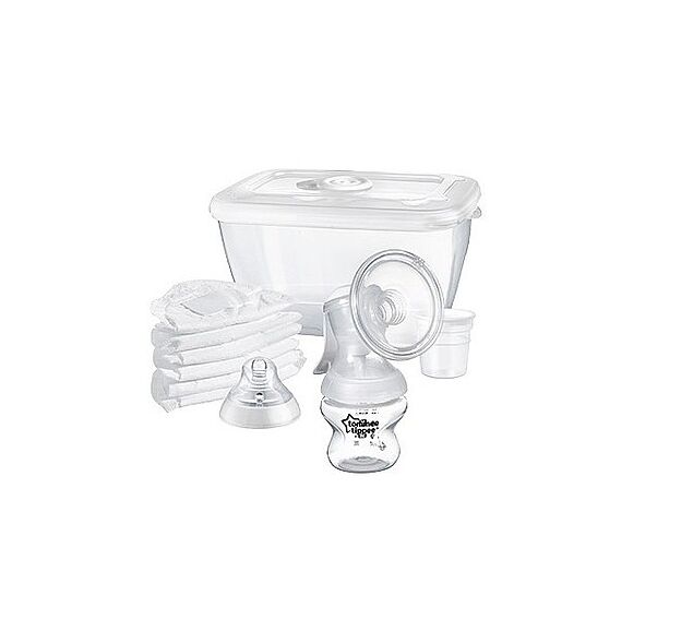 משאבת חלב ידנית הכי טבעי פיית סיליקון Tommee tippee
