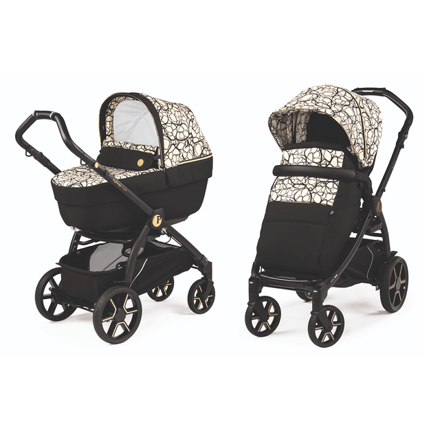 עגלה תינוק בוק פלוס עלית פרימיום Elite Premium 2021 - שחור/זהב Graphic Gold פג פרגו