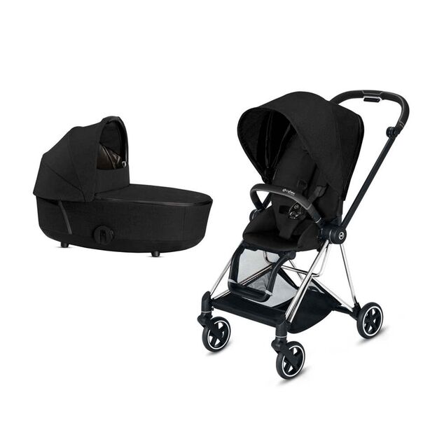 עגלת מיוס 3 Mios - שחור מלאנג Stardust Black סייבקס
