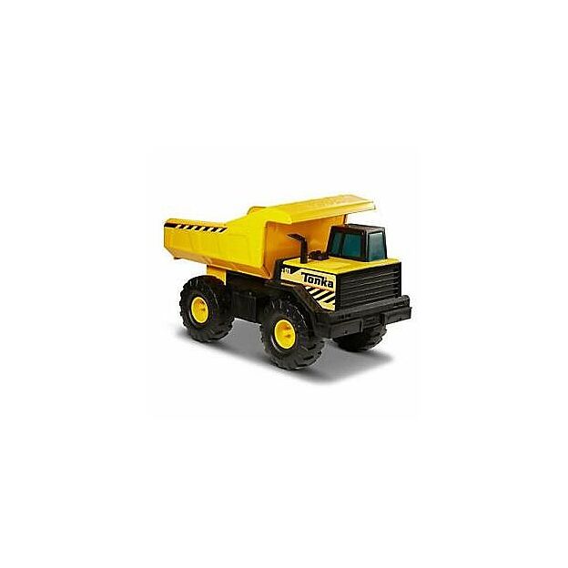 משאית עפר צהובה גדולה ממתכת tonka