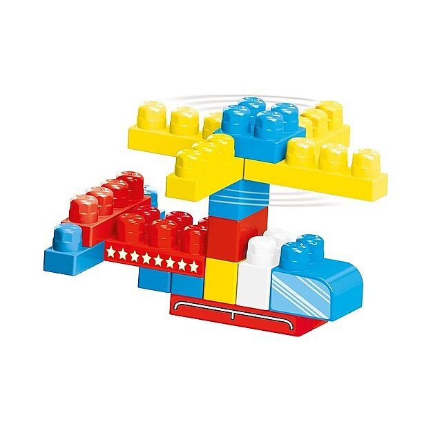 שק רב פעמי עם 100 לבני בניה גדולות וצבעוניות Dolu Toys