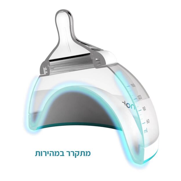 בקבוק מעבר 240 מ"ל שלב 2 מתאים לכל סוגי המזון - טורקיז  Nanobebe