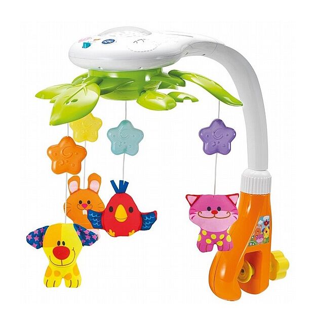 מובייל מנגן לתינוק משולב עם מקרן Winfun