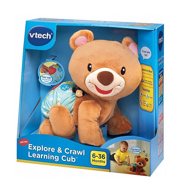 דובי זוחל ושר - צעצוע מעודד זחילה דובר עברית Vtech