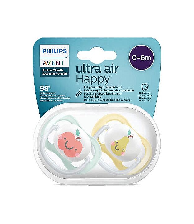 זוג מוצצים 0-6 חודשים ULTRA HAPPY אוונט AVENT