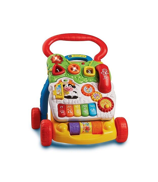 הליכון לתינוק ראשון שלי בעברית - כחול Vtech