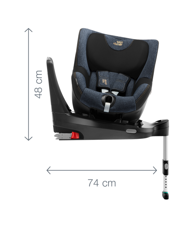 כסא בטיחות מסתובב 360 DUALFIX i-SIZE - אפור ברייטקס רומר