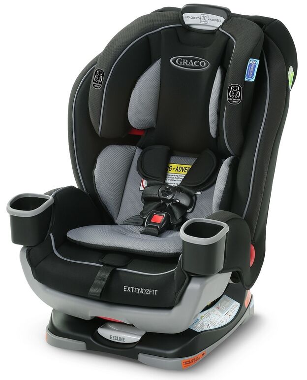 כסא בטיחות משולב בוסטר אקסטנד 2 פיט Extend2Fit - שחור/אפור Titus גרקו