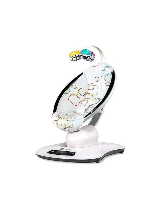 נדנדה mamaRoo מפוארת צבע לבן קוביות צבעוניות