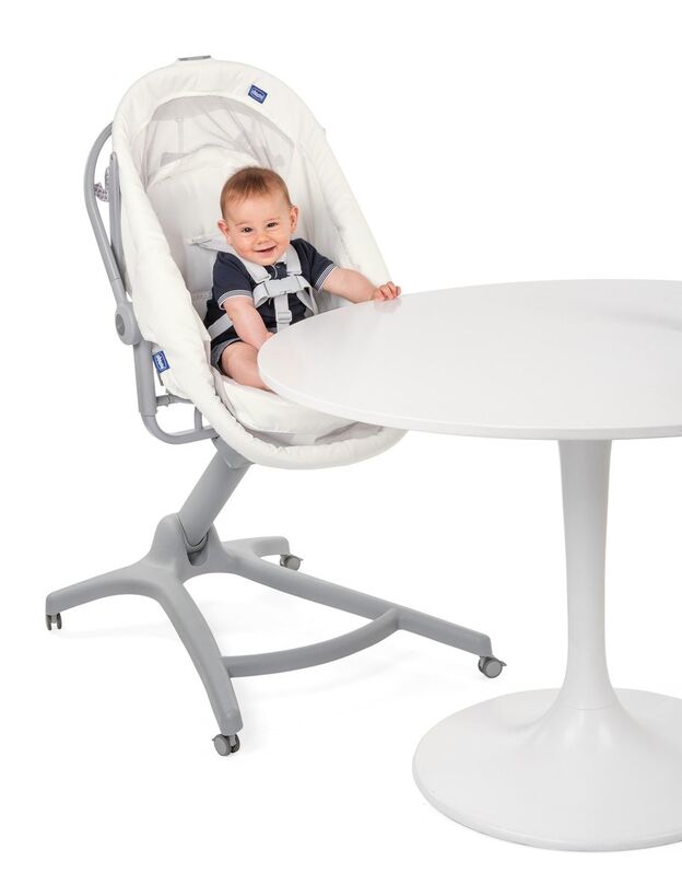 עריסה משולבת עם טרמפולינה וכיסא האכלה Baby Hug 4 In 1 אייר - אפור כהה Dark Grey ציקו
