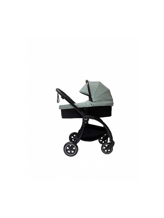 עגלה משולבת בייבי בוס בוב - קט baby-boss bobcat 2 שלד ניקל בד אפור
