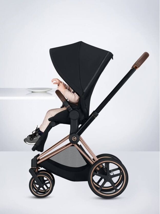 עגלת פריאם 4 Priam - שחור Deep Black  סייבקס