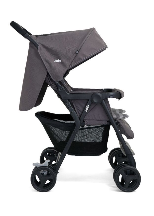 עגלת תאומים/אחים קלה במיוחד Aire Twin אייר טווין - Dark Pewter אפור גואי