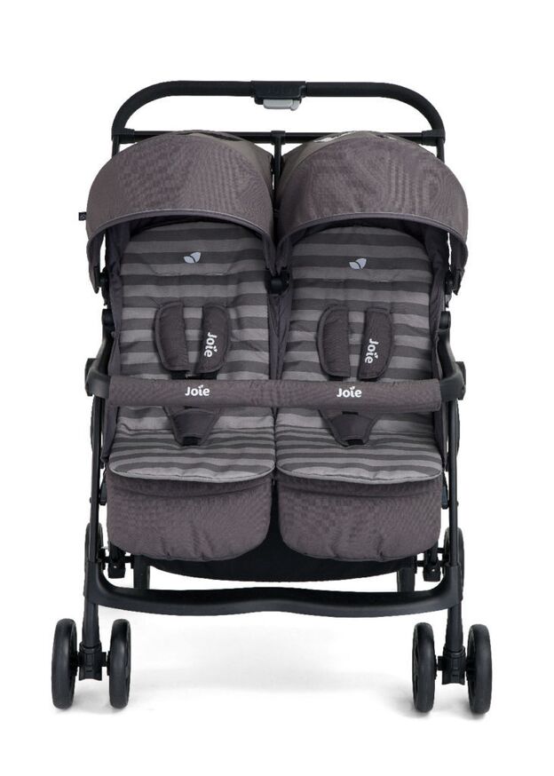 עגלת תאומים/אחים קלה במיוחד Aire Twin אייר טווין - Dark Pewter אפור גואי